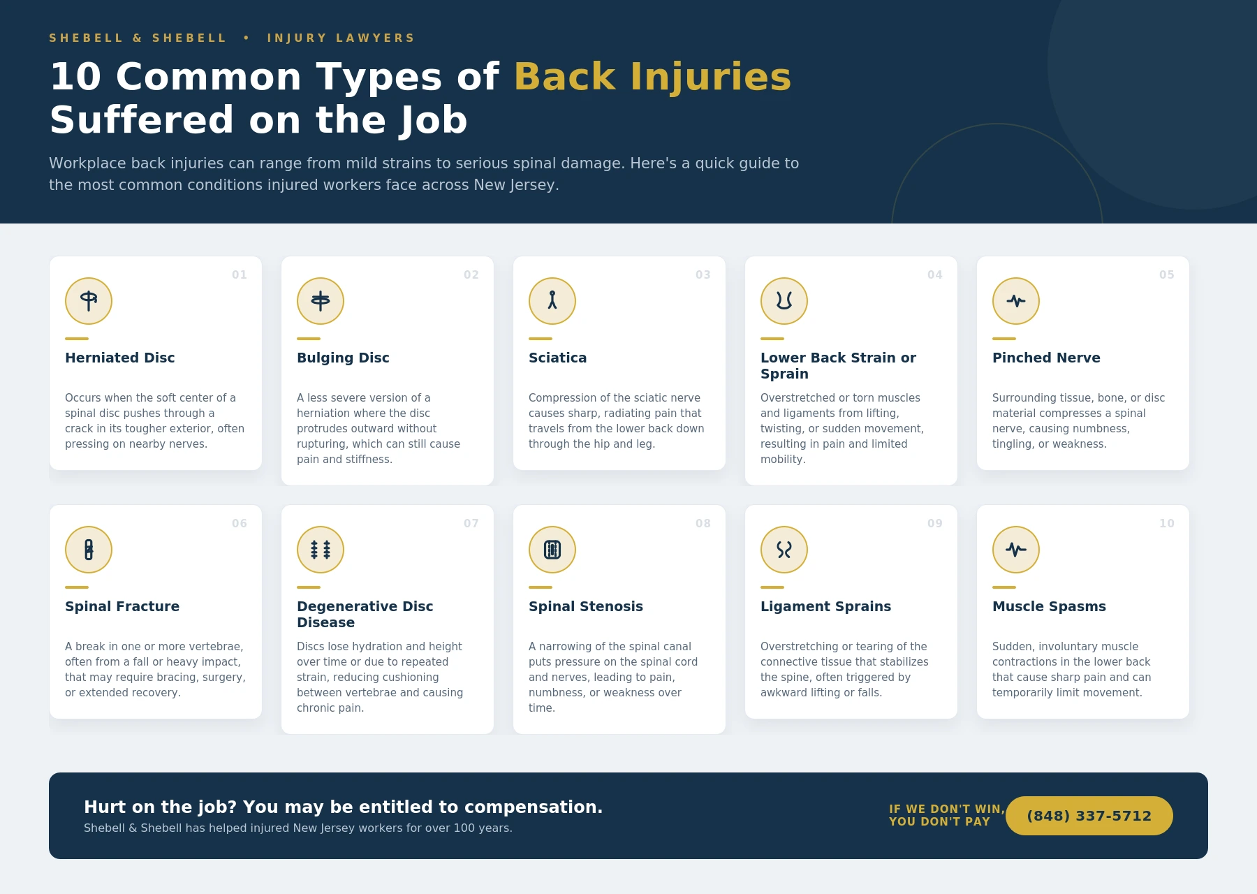 back injuries infographic