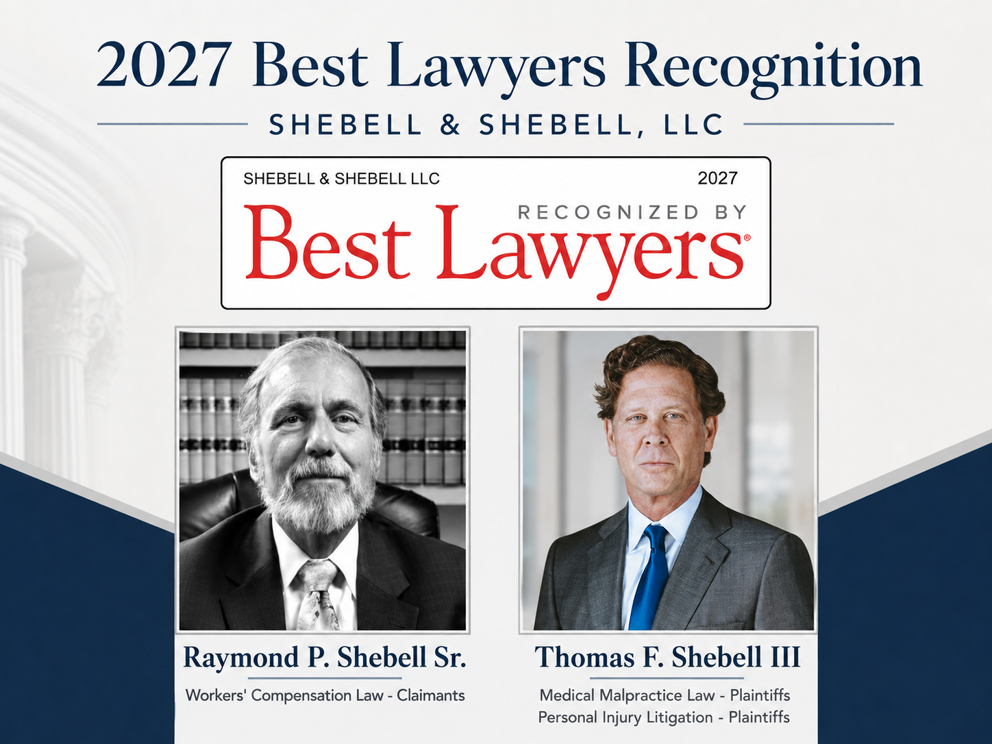 Best Lawyers Shebell & Shebell Recognition for Workers Compensation and Personal Injury